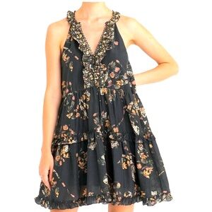 NWT-Supernatural By Secret Mission Isabel Black Floral Sleeveless Dress.